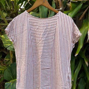 Madewell Linen Stripe Dress